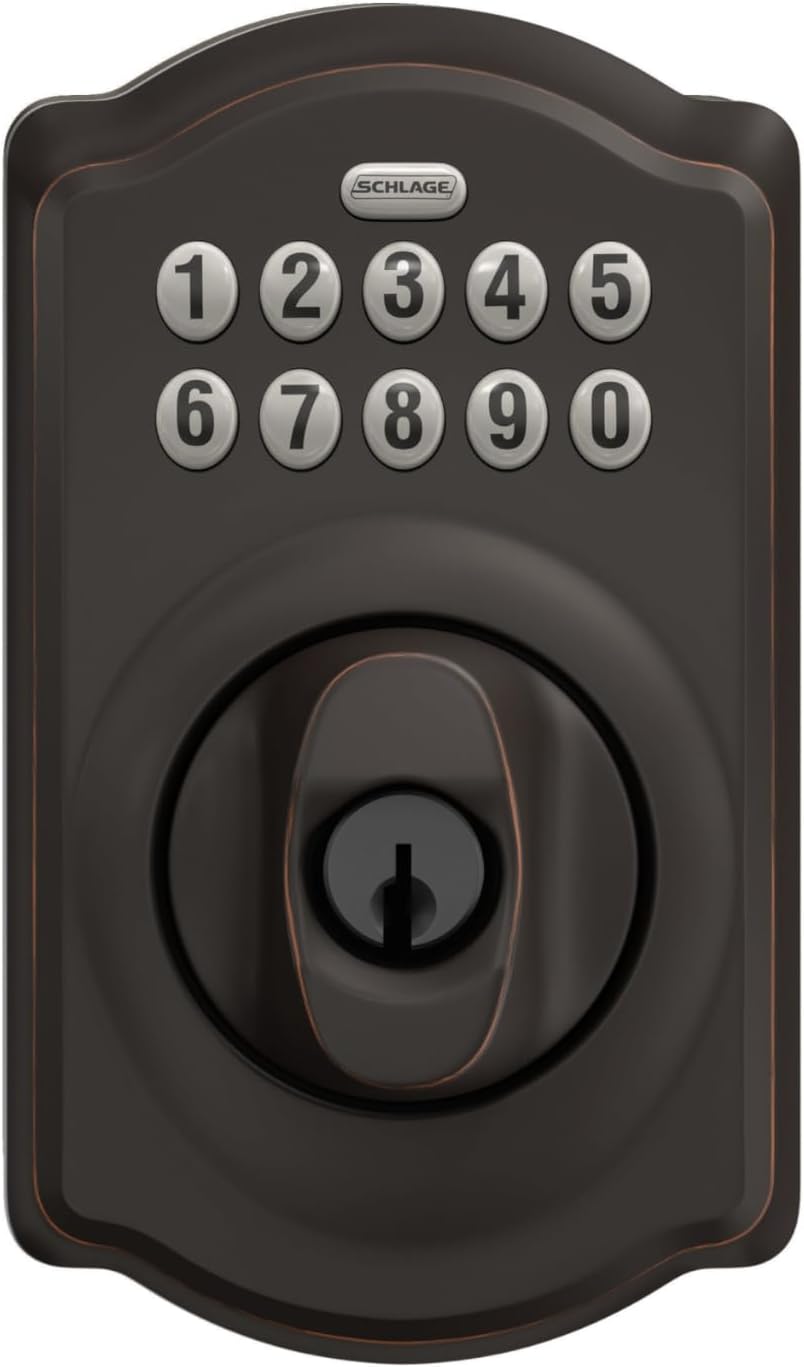 BE365 V CAM 716 Camelot Keypad Deadbolt, Electronic Keyless