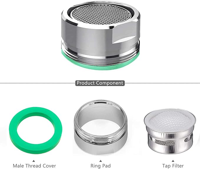 4PCS Faucet Aerator, 2 Packs of Aerator Filter Replacement Parts