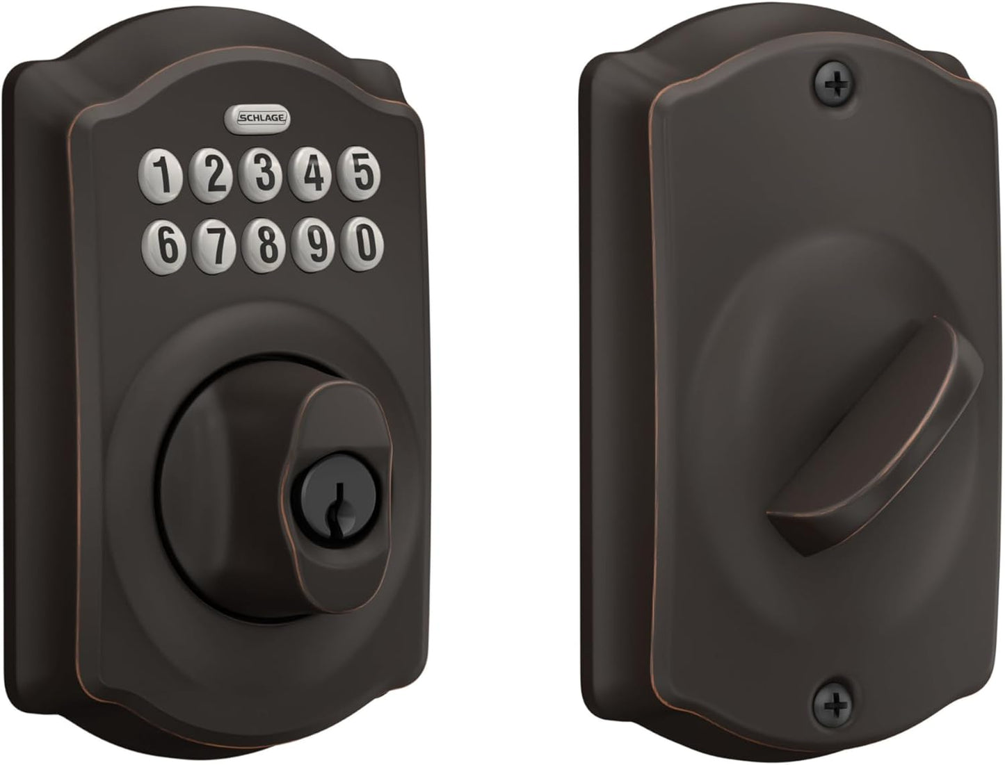 BE365 V CAM 716 Camelot Keypad Deadbolt, Electronic Keyless