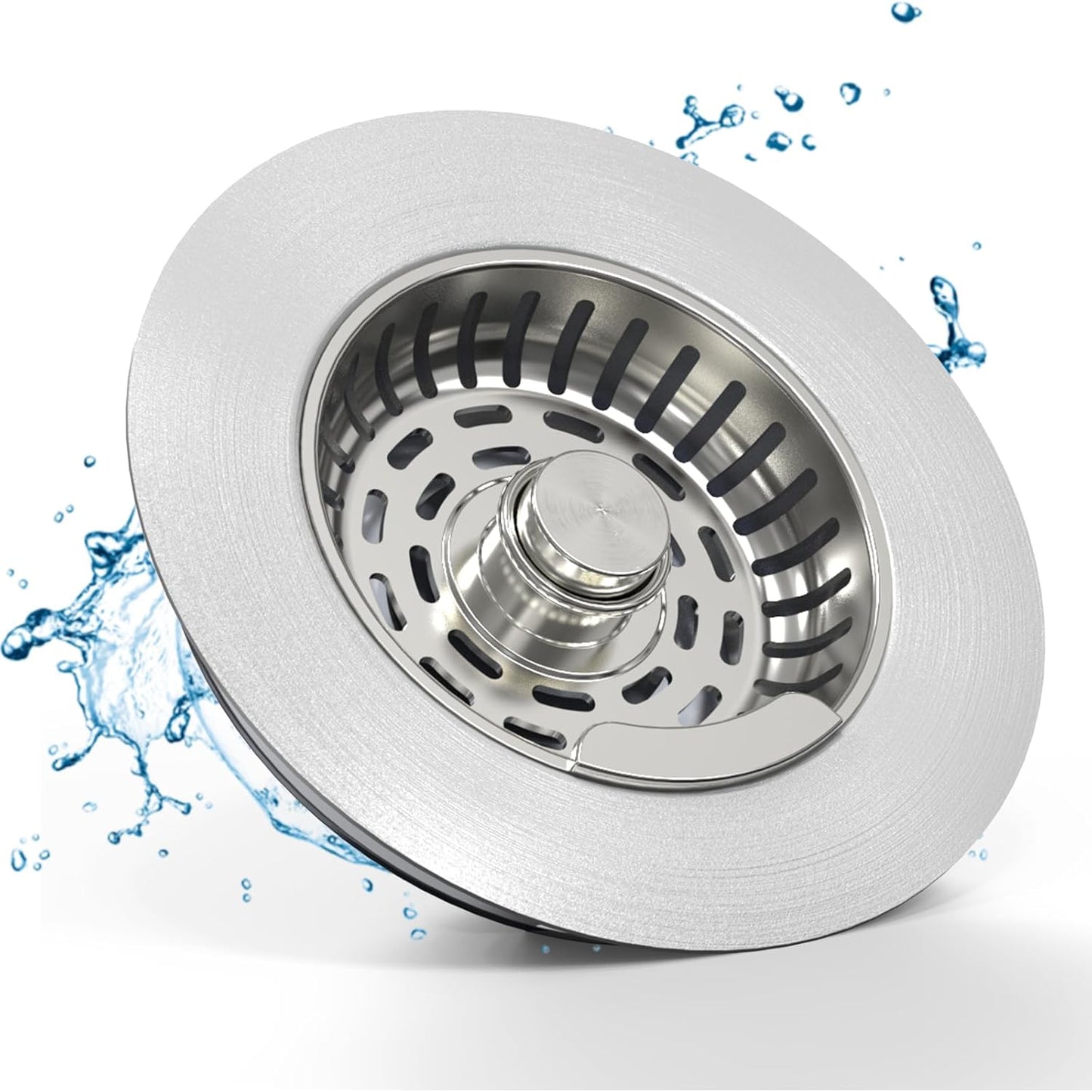 3 in 1 Kitchen Sink Drain Strainer, 304 Stainless Steel