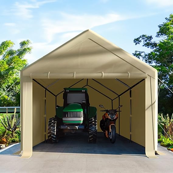 Outdoor Carport 10x20ft Heavy Duty Canopy