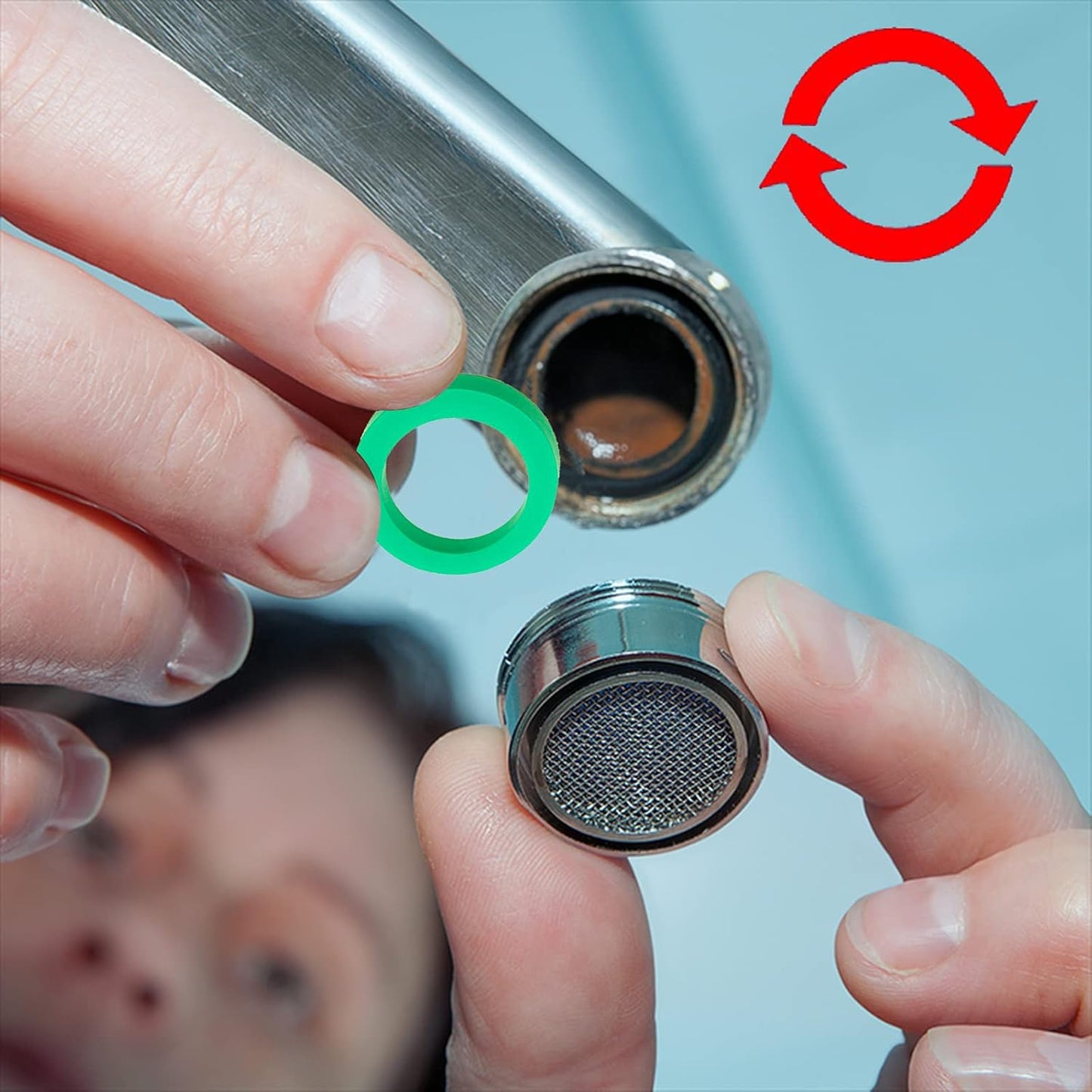 4PCS Faucet Aerator, 2 Packs of Aerator Filter Replacement Parts