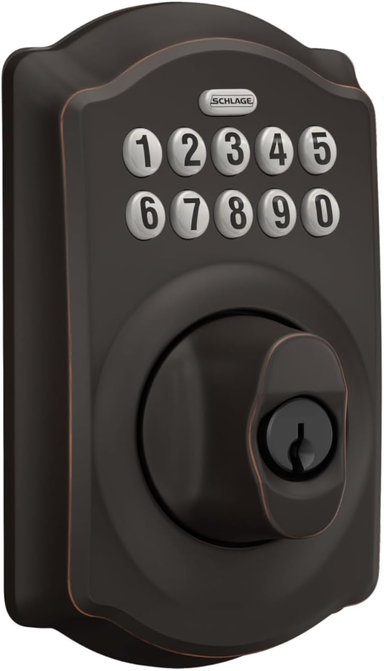 BE365 V CAM 716 Camelot Keypad Deadbolt, Electronic Keyless