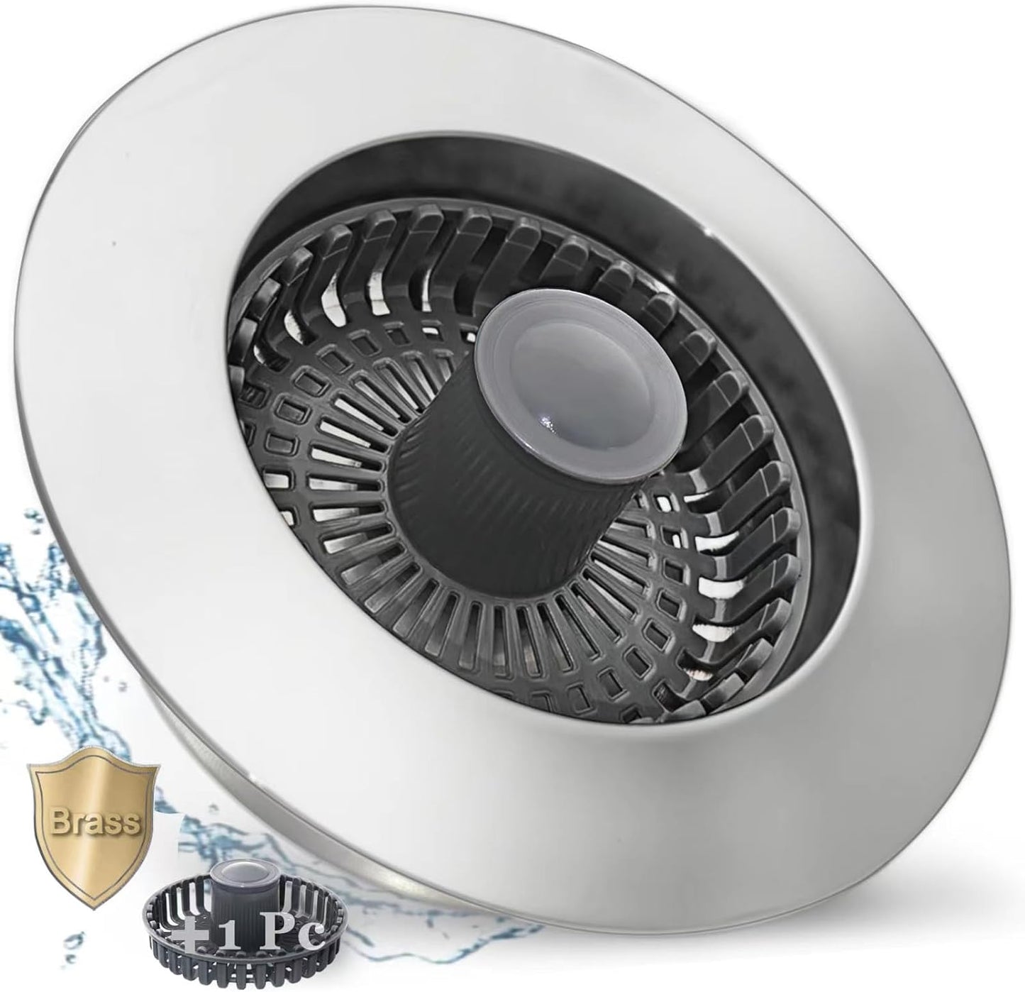 3 in 1 Kitchen Sink Stopper, Pop Up Kitchen Sink Drain Strainer