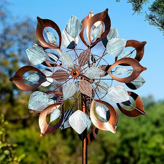 Metal Large Wind Spinner & Sculptures 84 Inch